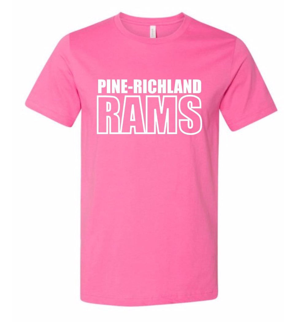 Pink top rams shirt